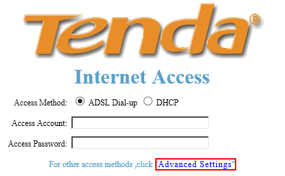 Tenda Advanced Settings